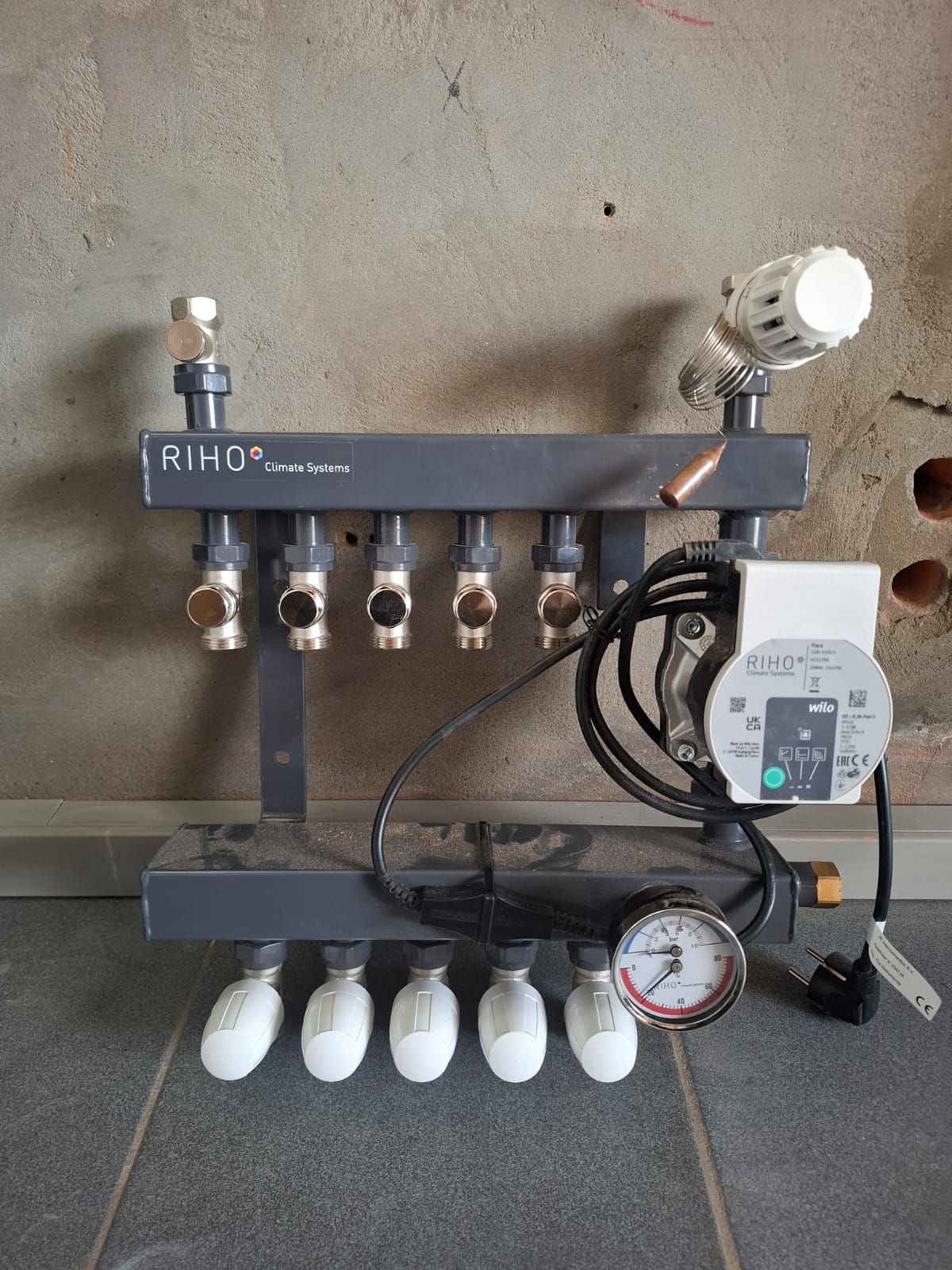 Verdeler voor de vloerverwarming